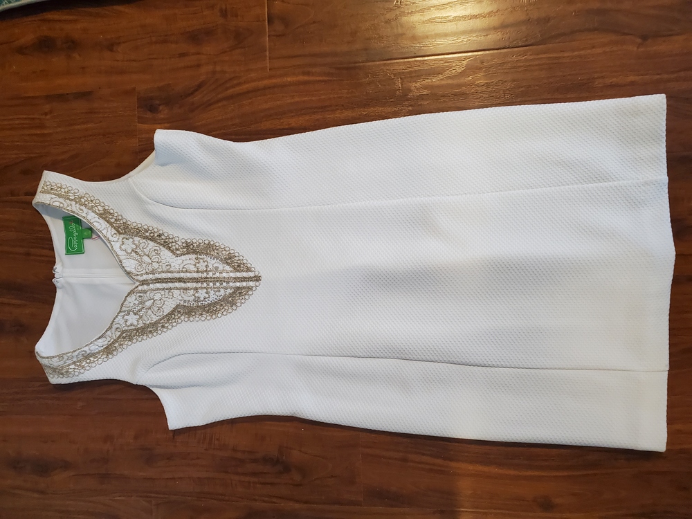 Sleaveless white dress size 8